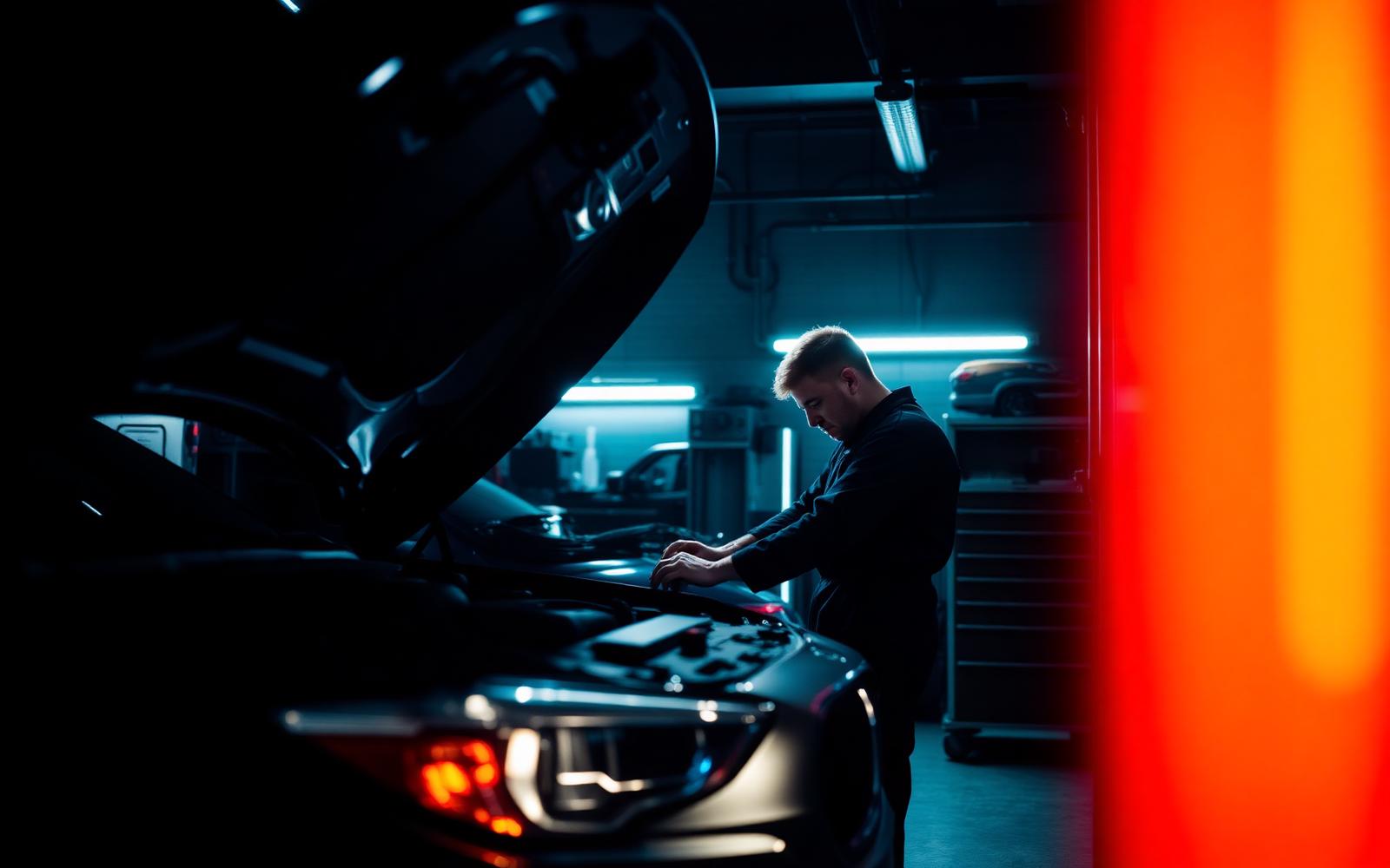 Mecânico profissional realizando manutenção em veículo na Karangos Auto Center Pro